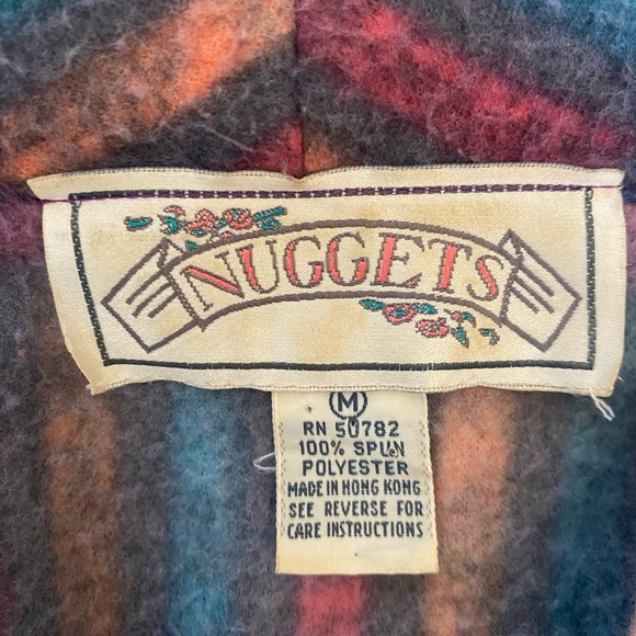 Vintage 80s colorful southwestern Nuggets jacket coat size medium - Picture 7 of 8